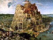 BRUEGEL, Pieter the Elder The Tower of Babel f Norge oil painting reproduction